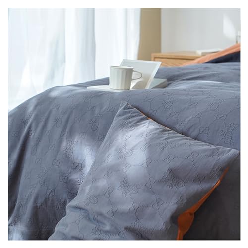 Housse de couette en coton avec drap et taies parure de lit 4 pièces - 3
