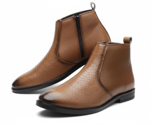 Image of Kraasa Flint Chelsea Boots for Man | Vegan Leather Slip-On Ankle Boots