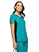 Iflex Scrubs for Women V-Neck Top with Stretchy Knit Side Panels CK605