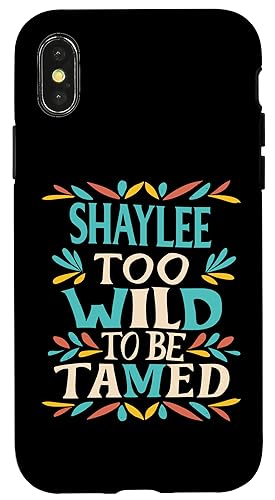 SHAYLEE Name Cute Retro Girls Wildflower SHAYLEE Name X}zP[X iPhone X/XS p