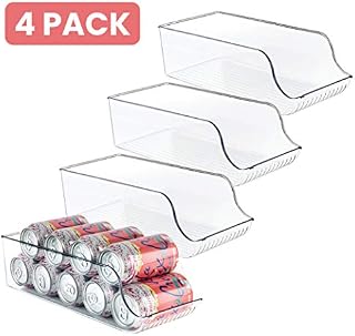 Homeries Can Drink Holder Storage & Dispenser Bin for Refrigerator, Freezer, Countertop, Cabinets