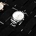 Watch Box, 24 Grids Aluminum Alloy Suitcase Watch Organizer Case Watch Travel Case Watch Display Case Portable Storage Box Travel Case for Women Watches Jewelry, 15. 7x11. 4x4. 1in