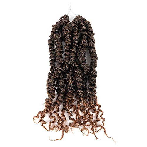 10 Inch Pre-Twisted Passion Twist Crochet Hair 1 Packs Pre-Looped Passion Twists Crochet Braids Synthetic Braiding Hair Extension (10 Inch (Pack Of 1), 1B/30#) #TOP6