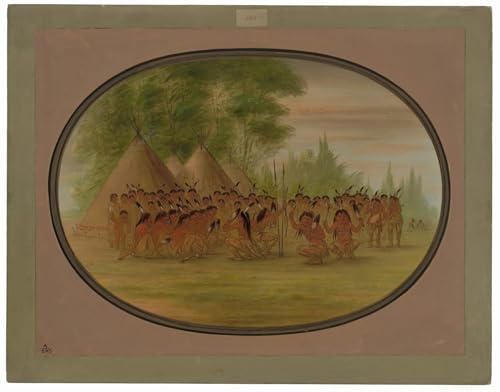 Tableaux graffiti art mural moderne George Catlin poster de salon 60x90cm