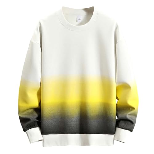 Sweat-shirt homme tricoté col rond en coupe ample décontractée pour l'hiver