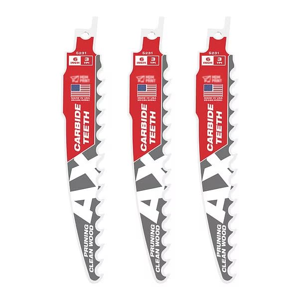 6 L x 3 TPI Reciprocating Saw Blade