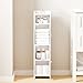 BEWISHOME Small Bathroom Cabinet, Bathroom Storage Cabinet with Adjustable Shelves & 2 Doors, Narrow Toilet Paper Cabinets, 7.9