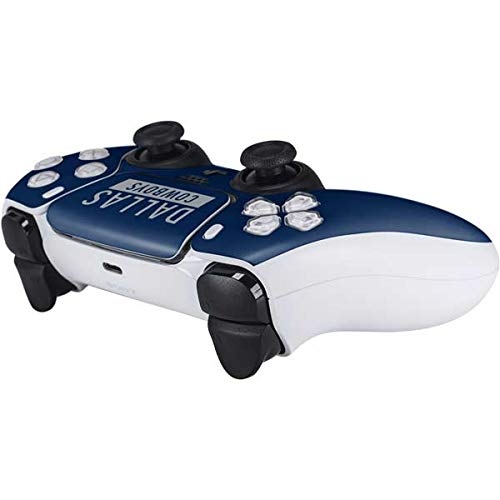 Skinit Decal Gaming Skin Compatible with PS5 Controller - Officially Licensed NFL Dallas Cowboys Blue Performance Series Design