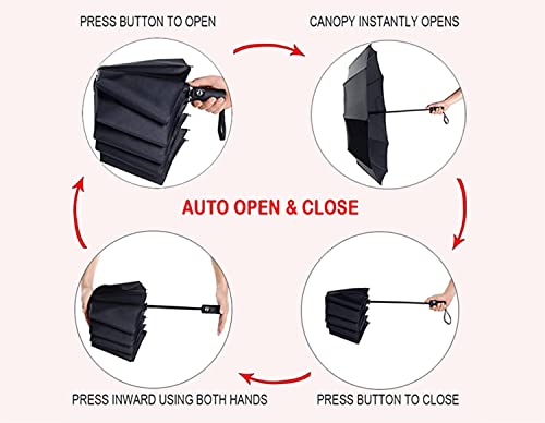 Nyw Umbrella Little Bear,Premium Folding Umbrella, Reinforced Fiberglass Ribs, Black Sunscreen Paint Anti-Uv, Rainproof,Animal Print Style With Auto Open Close,Rain Umbrella (Pink) #TOP7