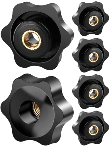 Fomgiin Sterngriffmutter 6 Stück M6 Kunststoff