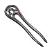 Lurrose Ebony Hair Chopsticks U-Shaped Vintage Hair Stick Hairpin for Women Casual Party Styling Accessory