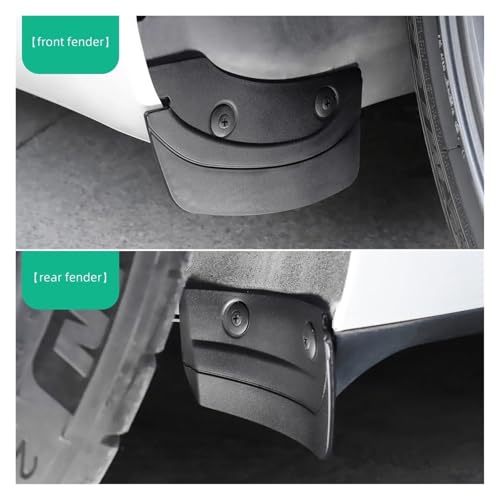 Guardabarros invisibles para coche Tesla Model Y: viaje sin salpicaduras con estas 4 uds 3