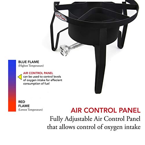 Gasone B-5300 One High-Pressure Outdoor Propane Burner Gas Cooker Weld, Black #TOP4