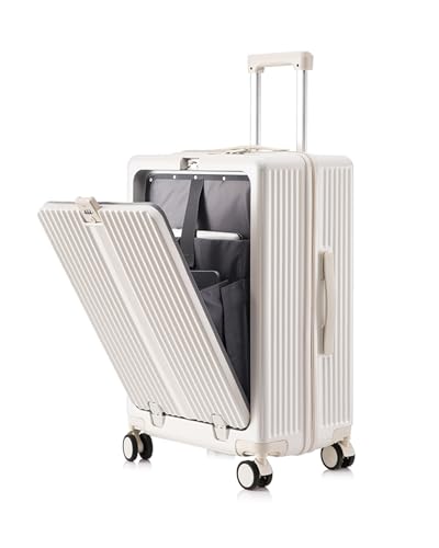 Mala De Viagem 10kg Rodas 360° Mala De Bordo (BRANCO)