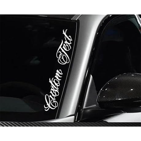 Custom Windshield Decal: Personalize Your Ride