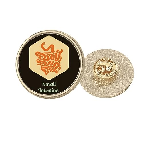 Broche ronde en métal doré pour chouchou taille M accessoire cheveux pince dorée ronde