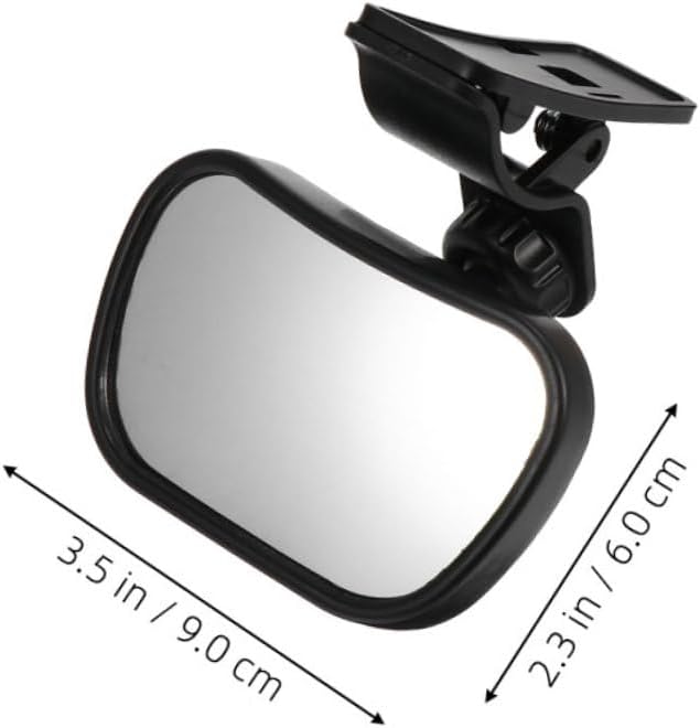 2pcs Car Rear Facing Mirror and Safety, Universal Anti-shake Wide Angle Car Interior Rearview Mirror with 360° Rotation for Back Seat Observation