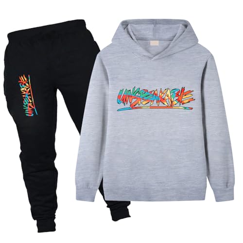 LUQUSKYFEI Boys Hoodie and Sweatpants Set - Kids 2 Piece Casual Jogger Outfit for Boys 2-13 Years Pullover with Pants