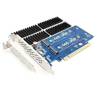 Amazon.co.jp: 10Gtek 2ポート M.2 NVMe アダプター M-Key, PCIe X8