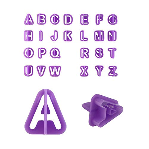 Fondant Letter Cutters, Alphabet Cutters, Letter And Number Fondant Cutters Set, 40-Pieces, Cookie Fondant Cake Mould Letter Cutters For Fondant Icing Baking Cake Decorating And Sugarcraft #TOP4