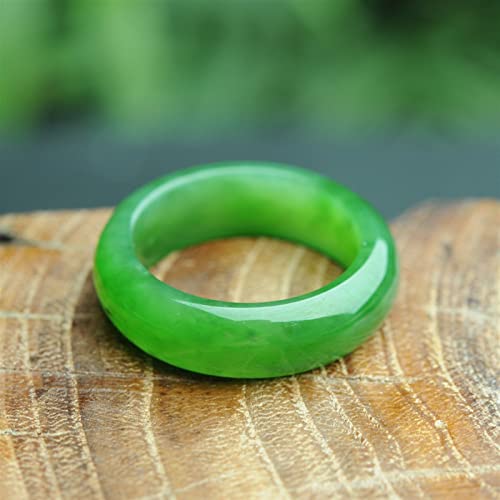 Bague en Jaspe Vert épinards véritable et jade naturel de lithothérapie - 4