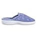 isotoner womens Terry slip Clog With Memory Foam for Indoor/Outdoor Comfort Slip on Slipper, Periwinkle Scalloped, 8.5-9 US