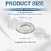 PATIKIL Wedge Locking Washers, 10 Pack Manganese Steel Vibration Resistant Safety Washers for M10 Bolts Screw (10.7 x 21 mm ID*OD)