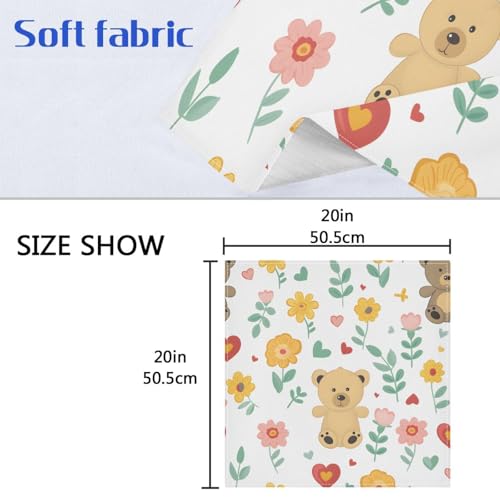 Servilletas de Tela Floral Cuadrada 50.5x50.5 cm Pack 6 miniatura 3
