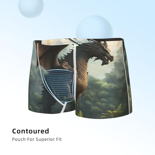 Boys' Cotton Boxer Brief Soft Underwear-Forest Stone-Colored Dragon4