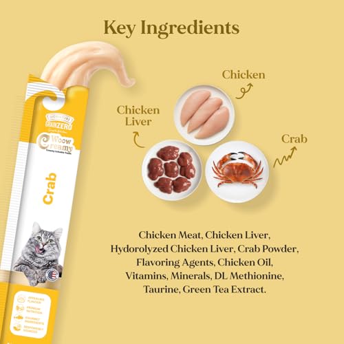 Image of Grain Zero Creamy Lickable Cat Treats Crab, 360 Gm - 20 Sachet + 4 Free | Rich in Protein, Promotes Hydration, No Artificial Preservatives | Best for Training and Bonding |