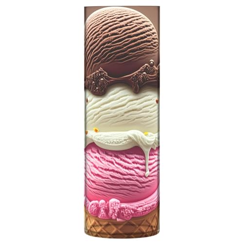 Jarrón de helado para flores estilo rústico moderno transparente de mesa 2