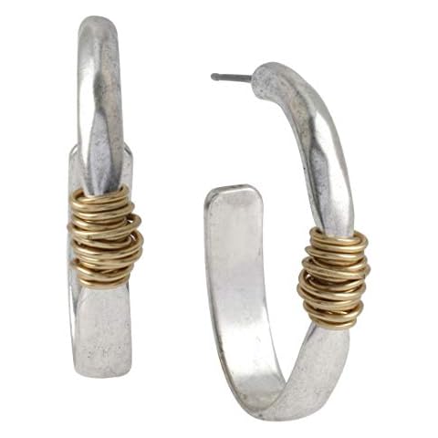 Robert Lee Morris Wire Wrap Hoop Earrings Cover