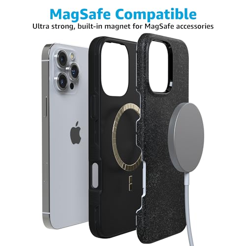 Casely iPhone 16 Pro Case | Midnight Onyx | Black Shimmer | Bold Protective Design | Compatible with MagSafe by Casely - Used condition - Image 7