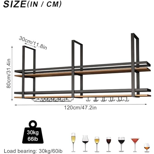 Support de verre à vin suspendu pour optimiser l'espace et ranger vos verres - 3
