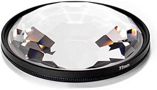 Glass Prism KKnoon 77mm Kaleidoscope Prism Camera Glass Filter Variable Number of Subjects SLR Photography Accessories