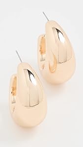 Amazon.com: SHASHI Women's Tsuki Hoops, Gold, One Size