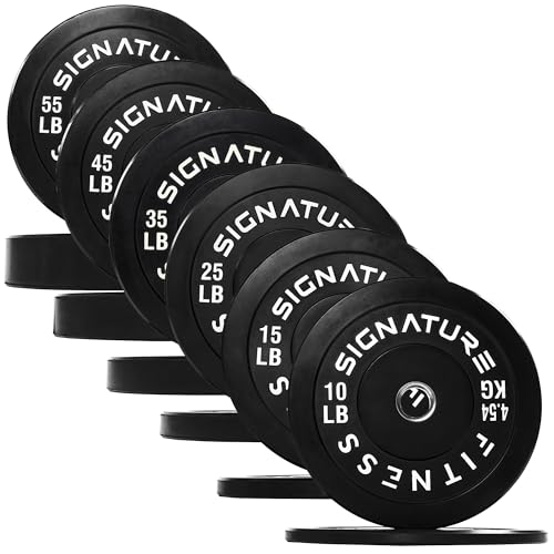 Fitvids Olympic Bumper Plates Set for Weightlifting