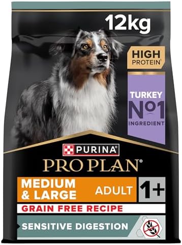 Purina Pro Plan Sensitive Digestion, Medium Large Adult Grain Fre...