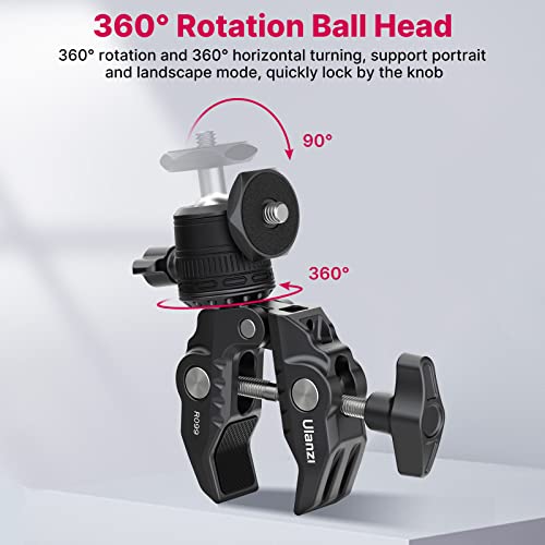 Jusmo Ulanzi R099 Super Clamp Camera Mount Clamp With 360° Ballhead thumb #3