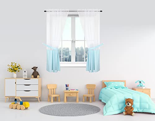 TupTam Voile Tende per Camere per Bambini 2 Pezzi