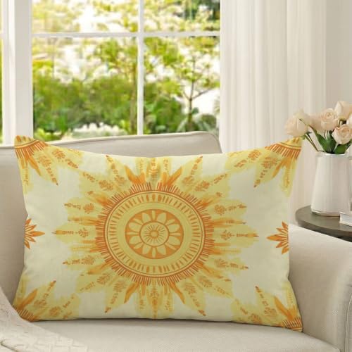 Taie d'oreiller velours 60x80 orange avec impression double face