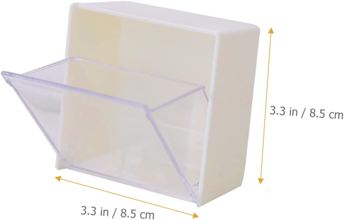 IMIKEYA Cotton Pad Storage Box Plastic Organizer Wall Mounted for Cosmetics image 2