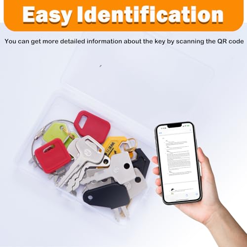 Image of 13 Contractors Heavy Equipment Keys Master Set, Construction Agricultural Ignition Keys | For CAT Caterpillar Komatsu Kubota John Deere New Holland JCB Case Hitachi Hyster Takeuchi Kobelco