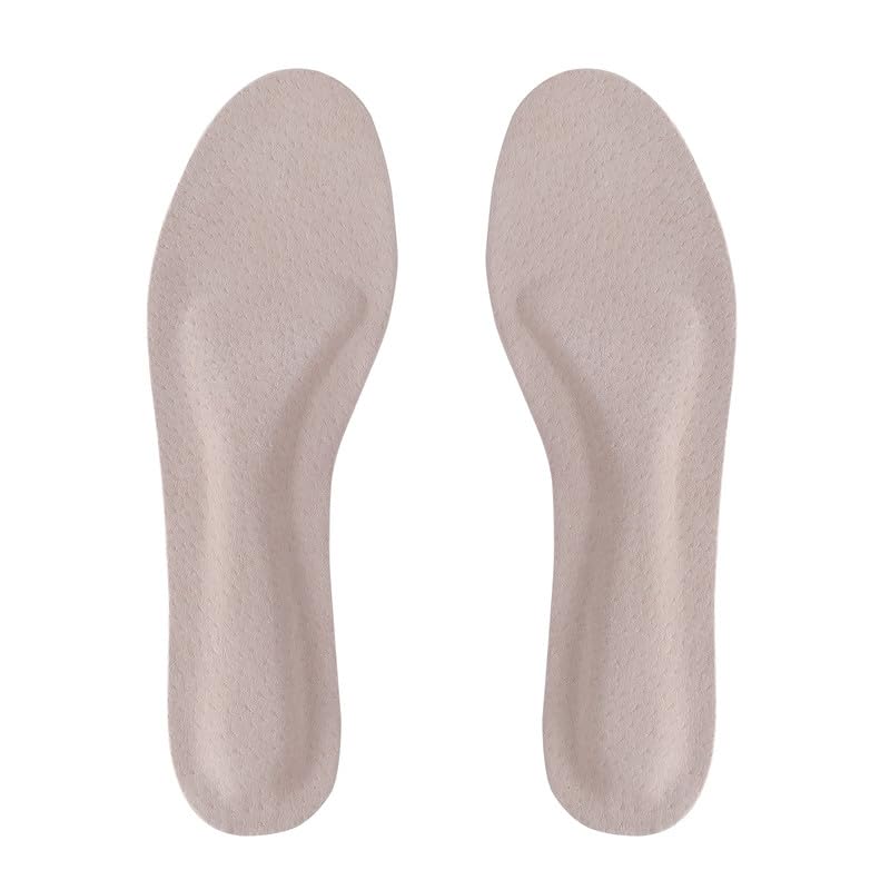 Image of Pigskin Leather Cushion Inserts for Women, Self-Adhesive Barefoot Cushioning Shoe Insoles for High Heels, Sandals, Dress Shoes and Flats, Sockless Shoe Liners Anti-Slip and Ultra-Absorbent, 1 Pair