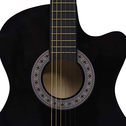 lyrlody Guitare à pan coupé, Instruments de Musique en Tilleul Guitare Folk de Bonne qualité sonore pour Amateurs pour… - Les Beatles, Paul McCartney, John Lennon, RIngo Starr, George Harrison lyrlody Guitare à pan coupé, Instruments de Musique en Tilleul Guitare Folk de Bonne qualité sonore pour Amateurs pour… – Image 4