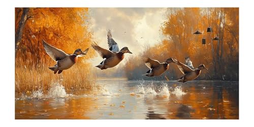 Broderie diamant kit complet oiseaux pour illuminer votre salon avec un format XXL
