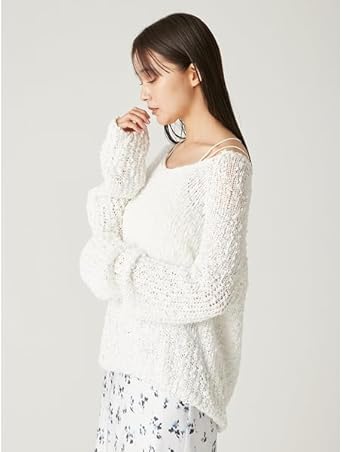 美品FRAY ID ローゲージソフトコットンスラブニット スラブコットンローゲージニット(ニット)｜トップス｜FRAY I.D（フレイ