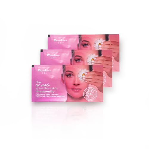 Image of Mintree USA Rejuvenating Under Eye Patches for Dark Circles, Puffiness and Fine Lines, Cooling Eye Mask with Ceramides and Vitamin C | Soothing Under Eye Care for Men and Women (Pack of 3)