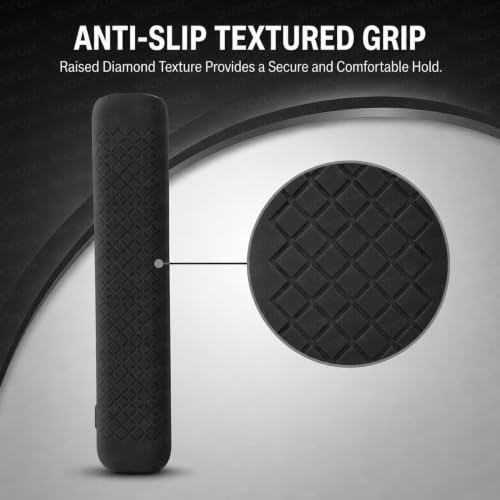 Image of SHOPOFLUX Silicone TV Remote Cover Case Compatible with TCL Tv Remote Protective Cover with Lanyard (Black)