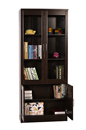 Image of DeckUp Versa Engineered Wood Book Shelf and Display Unit (Dark Wenge, Matte Finish)